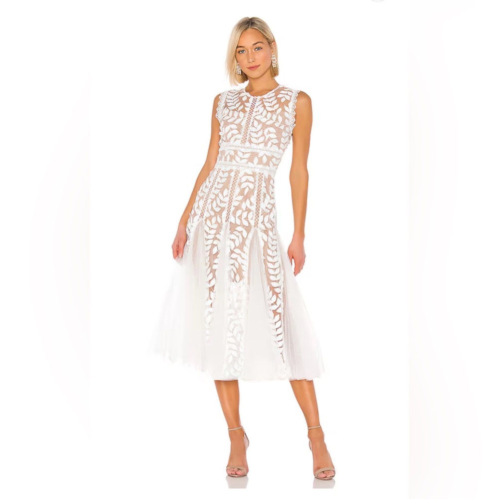Bronx and Banco - Saba Blanc Midi Dress in White